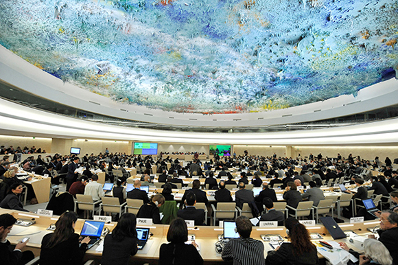 The UN Human Rights Council in session in Geneva